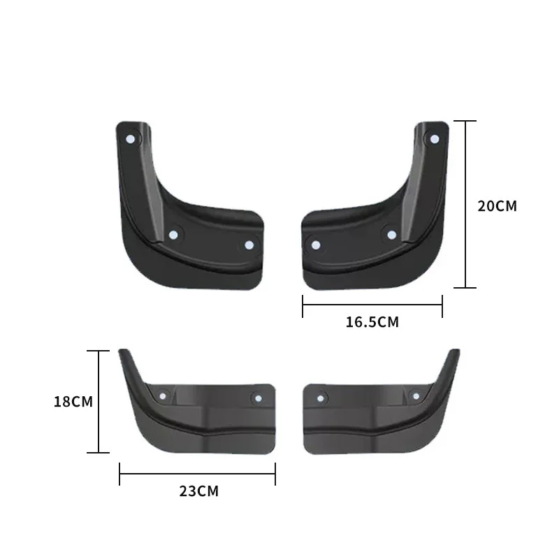 Soft Mud Flaps For Tesla Model Y 3 Highland Accessories TPE Mudguards Original Design Fender Anti-Snow Anti-Sand Guard Protector