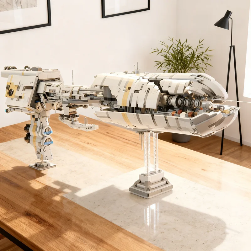 

3935 деталей MOC Vakbeor Class Cargo Frigate The Star Battle UCS — конструктор, модель для сборки, креативный подарок, коллекционный декор для детей