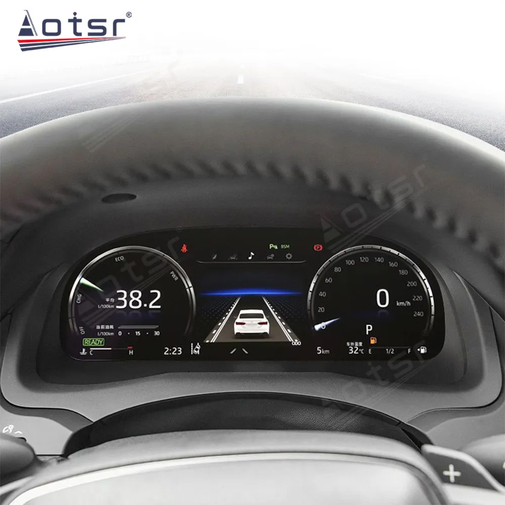 12.3 Inch Digital Performance Display Dashboard For Toyota Camry 2017~2022 Upgrade 2024 LCD Speed Table Car Virtual Information