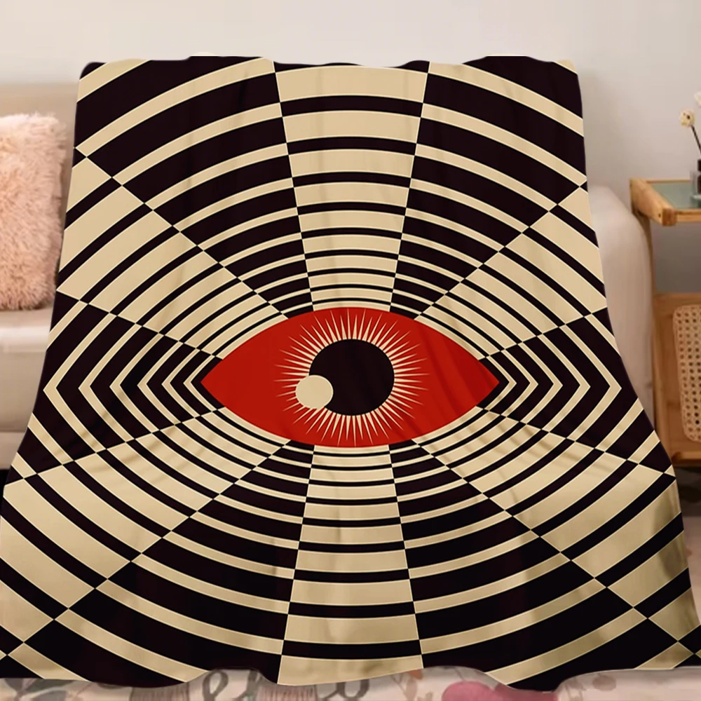 

Tropical Flannel Soft Blanket The All Gawking Eye Bed Scarf Bedsheet Machine-washable Wrinkle-resistant Blankets For Children