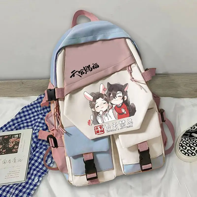Heaven Official's Blessing Merchandise Backpack Hua Cheng Xie Lian Cute Anime Middle Students Elementary School Boys And Girls