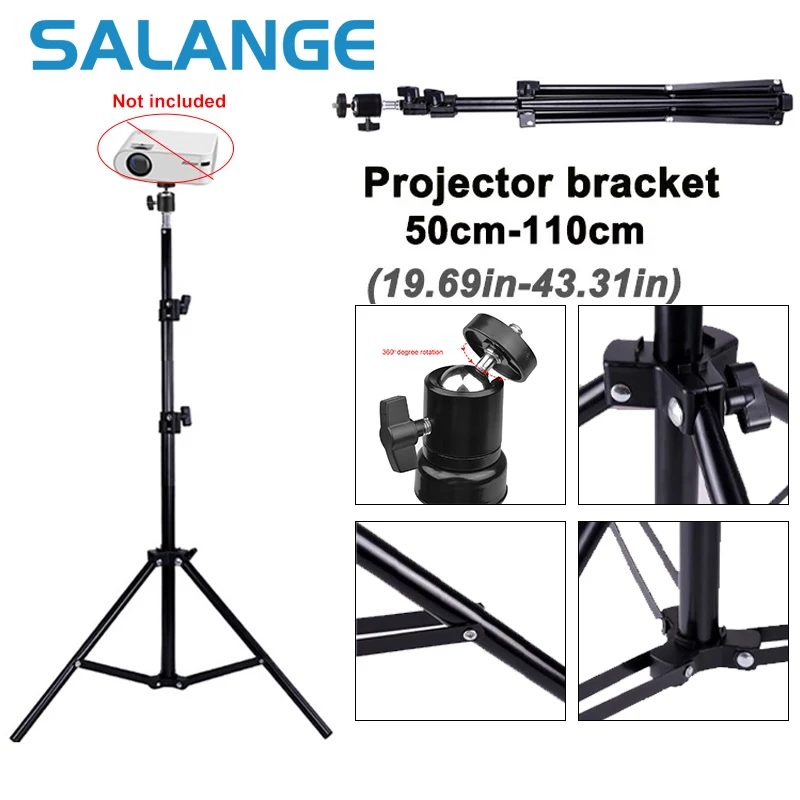 

Salange 110cm Universal Portable Bracket for HY300 pro Projector Tripod Stand Mount for HY320mini projector