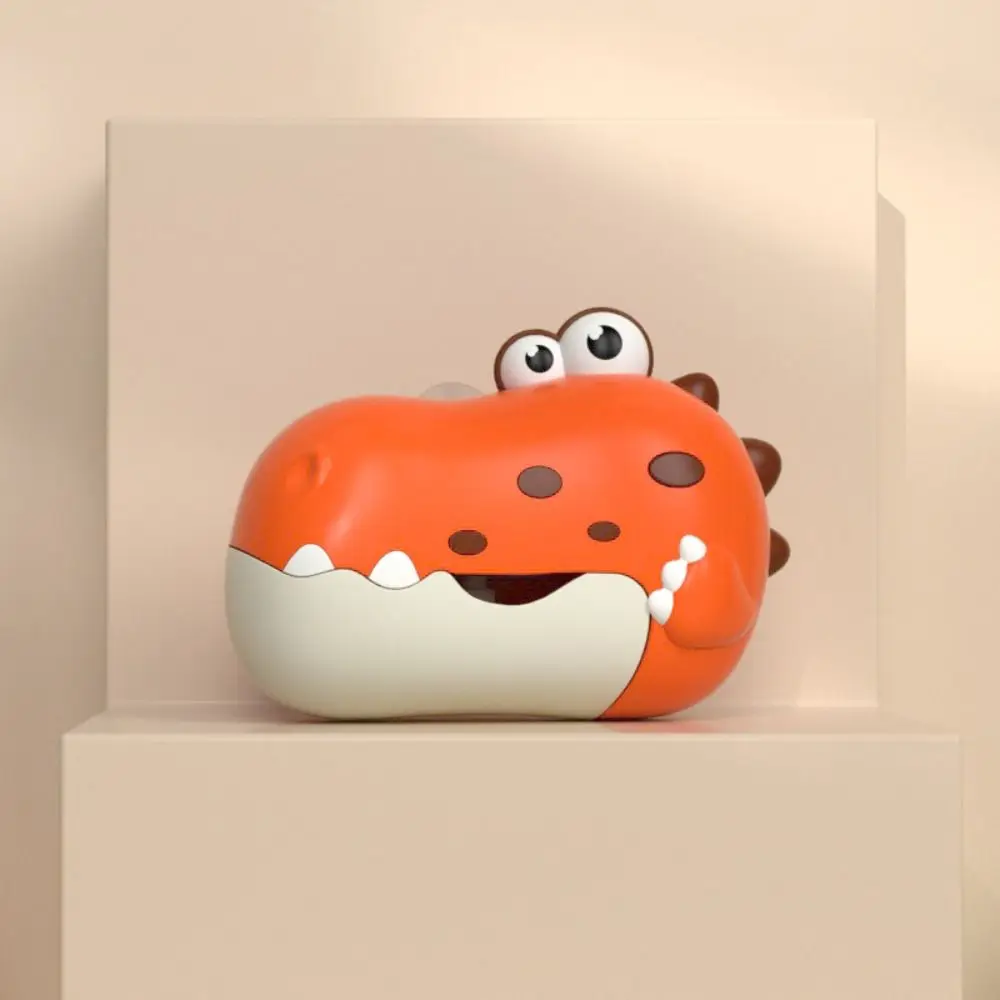 Dinosaur Shape Bath Bubble Maker Music Electric Bubble Machine Automatic Suction Cup Bathtub Bubble Machine Bathing