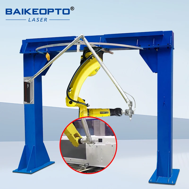 BK-J1000L-20id CO2 3D ROBOT LASER Cutter High Energy Conversion Efficiency Gepäckherstellung 1000W Schneidemaschine