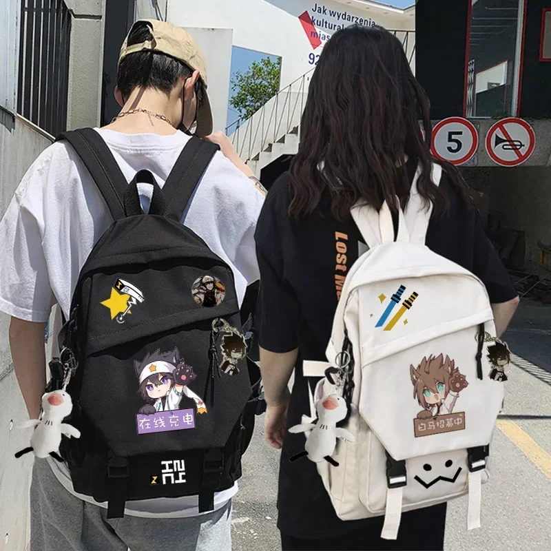 Cosbao Anime Game AOTU World King Merch Grey Kalie Lemon Backpack School Bag Laptop Bag Shoulders Bag Unisex Fashion School Back