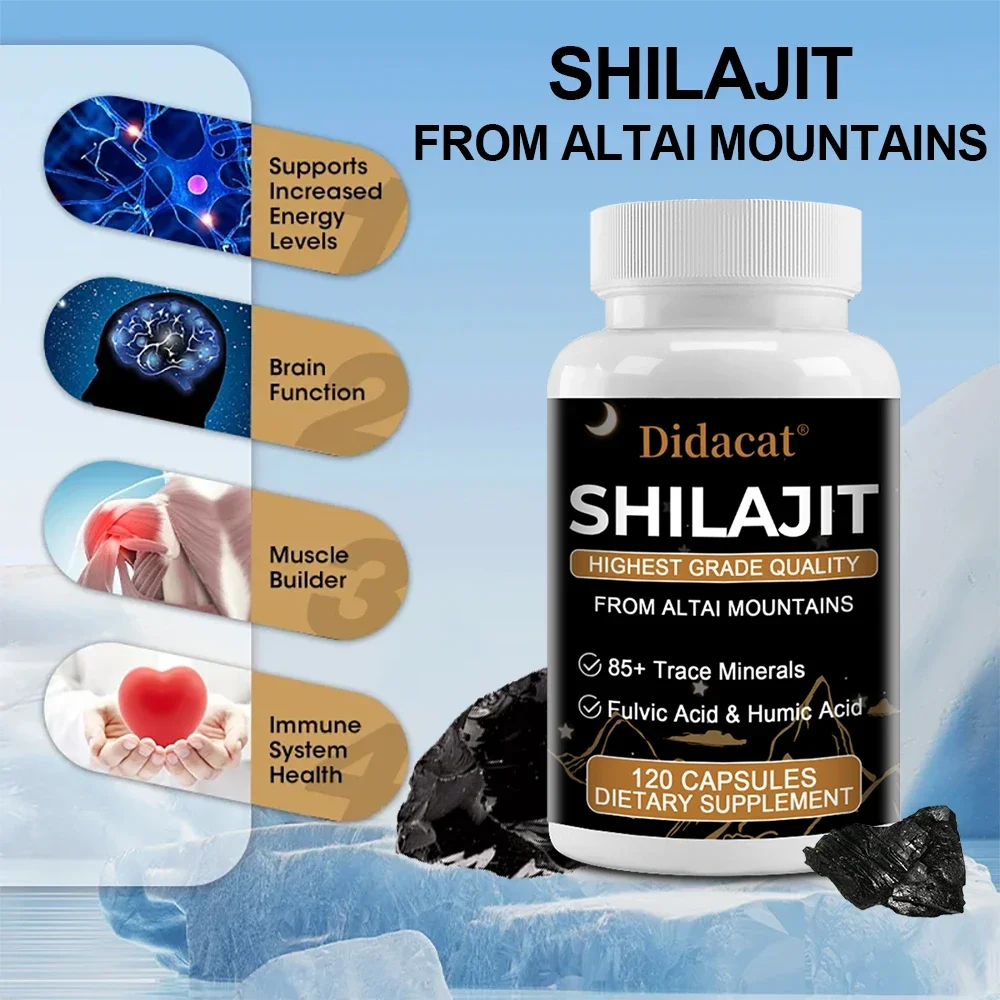 Pure Himalayan Shilajit Resin High Potency Unisex, Provides Energy and Immunity, 85+ Trace Minerals, Fulvic and Humic Acids