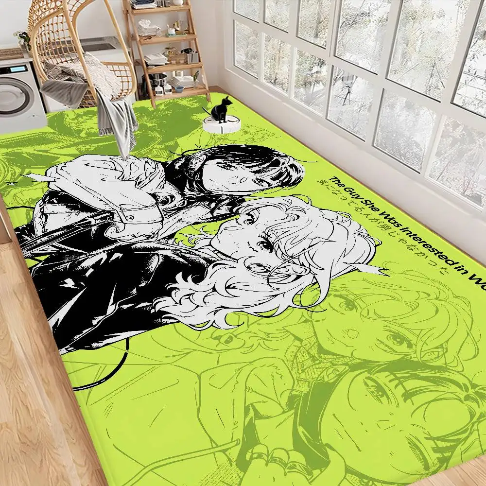 Popular GL Manga T-The G-Guy S-She W-Was I-Interested I-In W-WasnMats Cheaper Modern Living Room Balcony Printed Welcome Rug