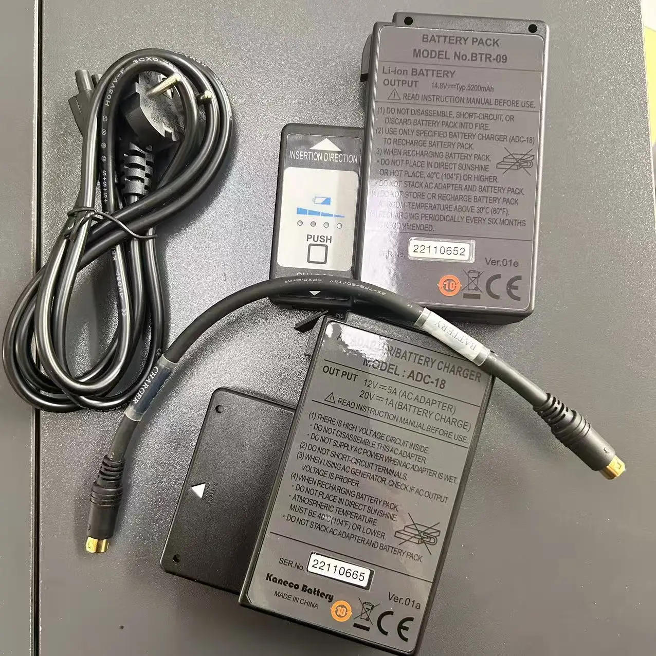 BTR-09 battery ADC-18 adapter for FSM-70S FSM-61S 62S 19S 70R 80S fiber fusion splicer