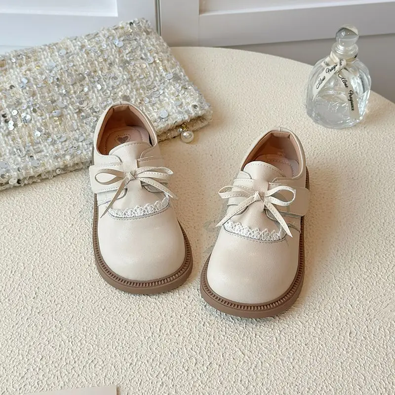 حذاء لوفر جلدي للفتيات 2026 لربيع وخريف الأداء المدرسي باللون الأسود ونعل ناعم على الطراز البريطاني حذاء الأميرة للأطفال #3