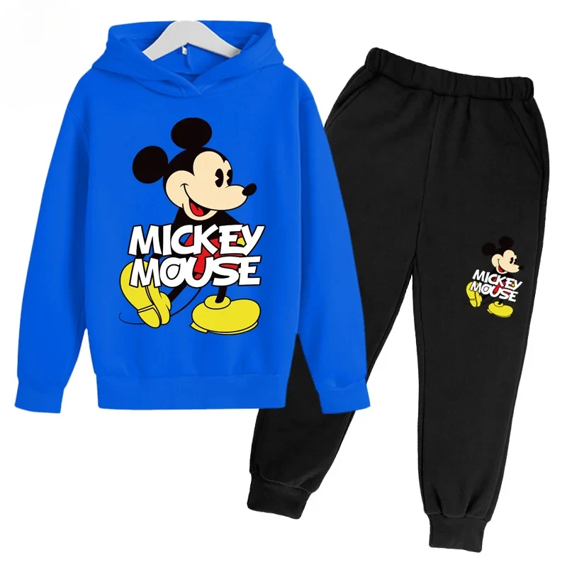 Spring and Autumn Disney Hip Hop Suit for Men and Women 2023 Casual Sportswear Sports Hoodie Fashion Kids Clothes Boys 100-160