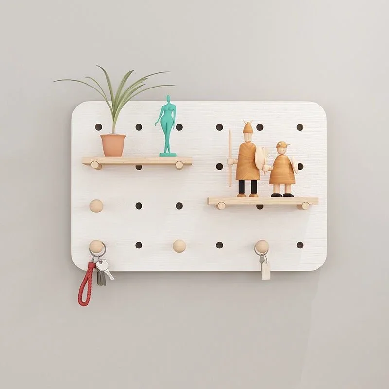 Meter Cover Modern Decorative Boards Electric Box Hidden Nordic Pegboard Wooden Boards Shelf Rack Living Room Wall Decorations