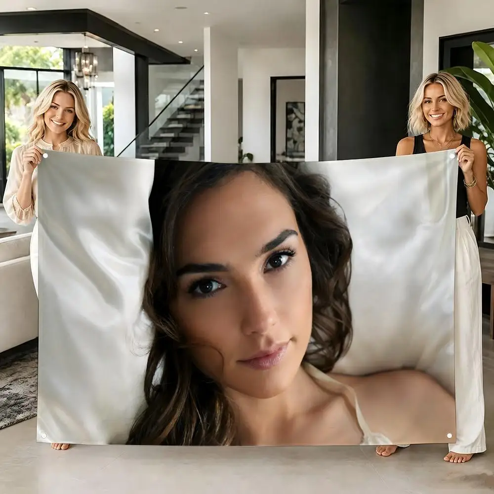 superstar G-Gal Gadot Flags Tapestry Creative Pattern Photo Living Room Wall Art Party Outdoor Decor