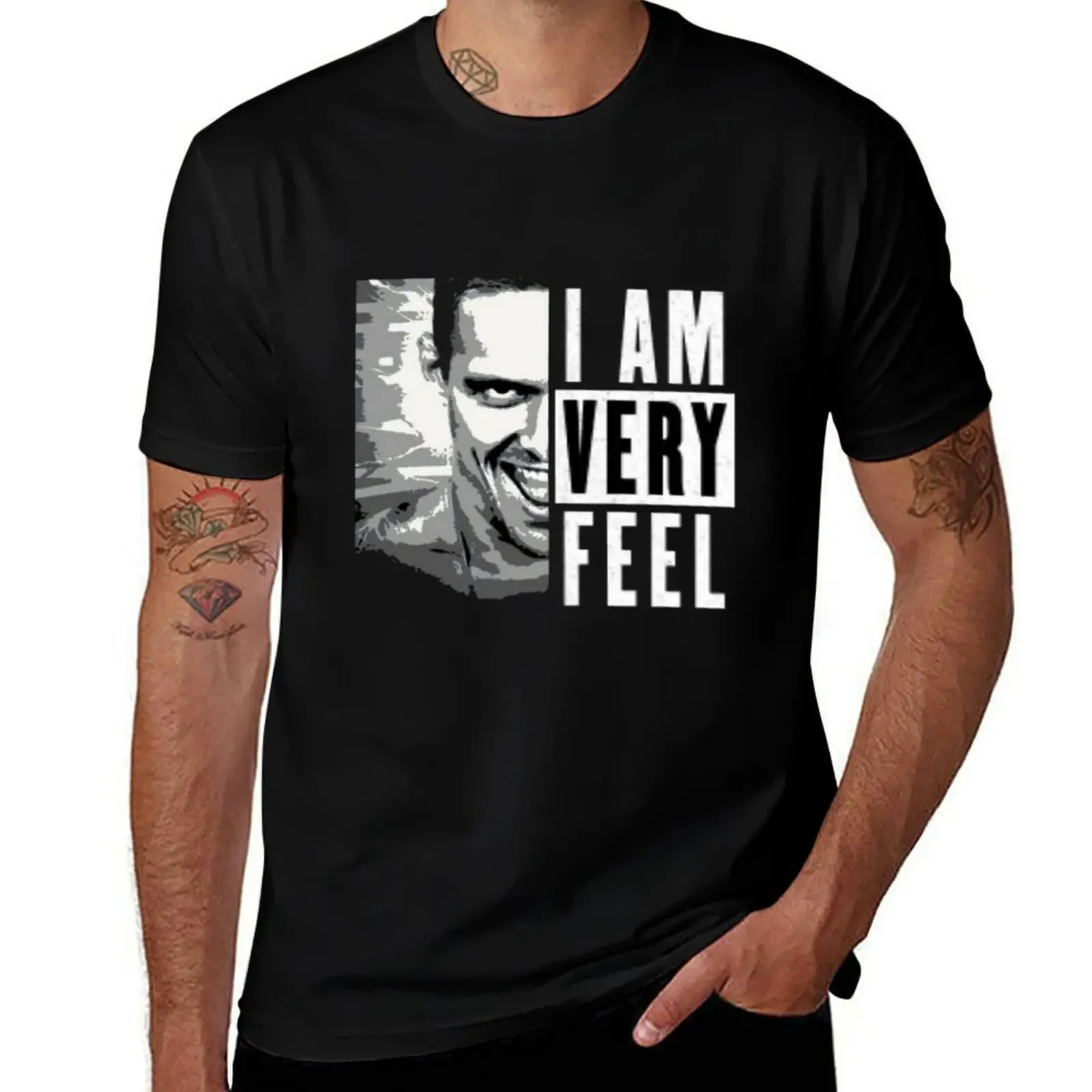 

I Am Very Feel T-Shirt korean fashion baggy shirts mens workout shirts