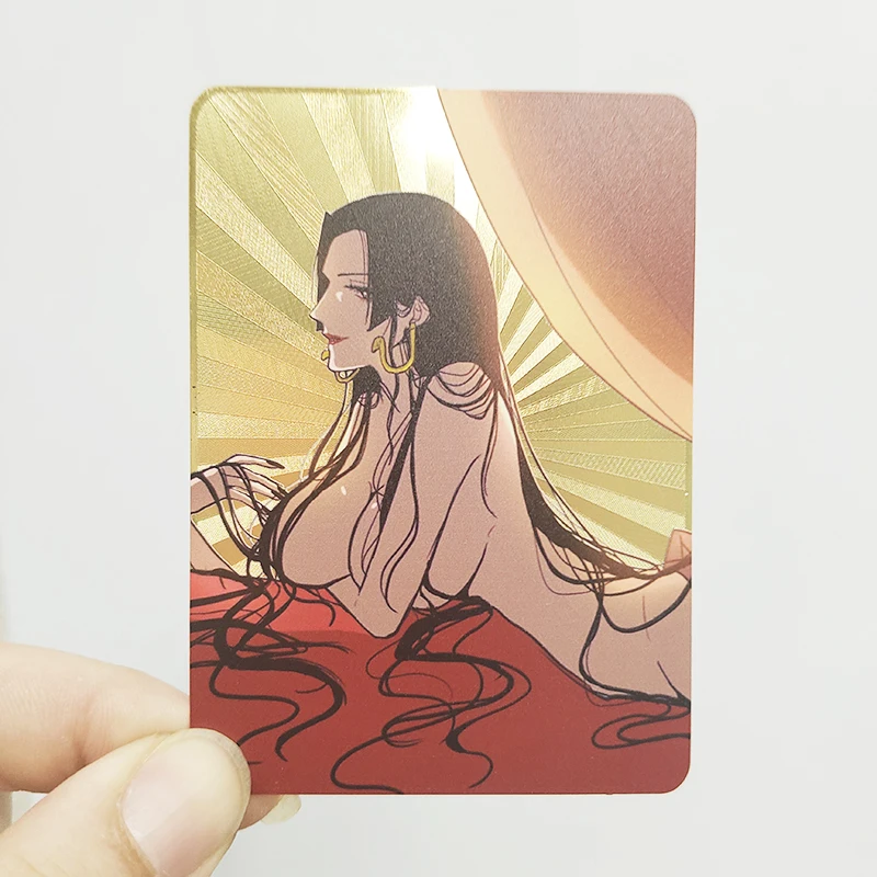 

Diy Self Made 63X88Mm Goddess Story Boahancock Nicorobin Nami Gold Card Kawaii Collection Card Yamato Anime Cards Gift Toy