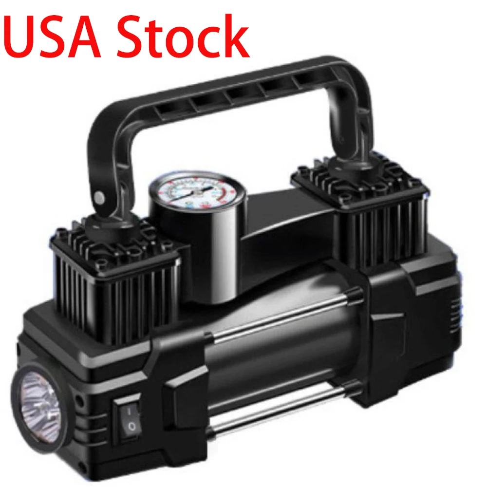 

Автомобильный надувной насос, сверхмощный портативный воздушный компрессор, электрический насос для накачивания шин, авто 12 В с подсветкой для мотоцикла Ford BMW