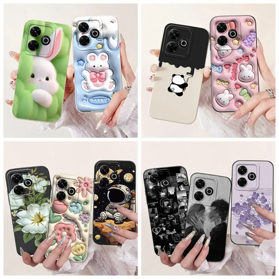 For Xiaomi Redmi 13 4G Case Stylish Panda Painted Cover Soft Silicone Phone Case For Xiaomi Redmi 13 13C 13R 4G 5G Back Cover