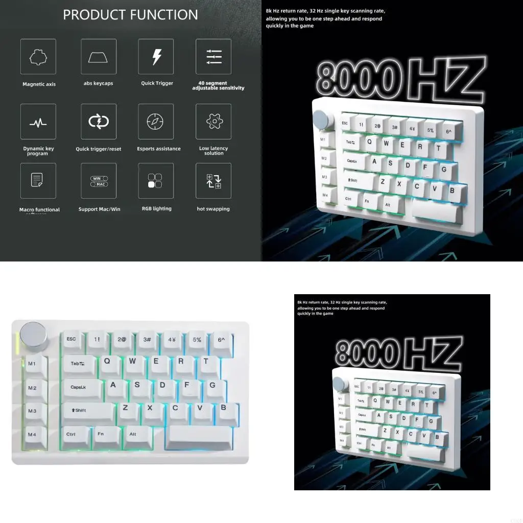 

C90F Speed ​​Magnetic Keyboard для конкурентных игр удобная ручка