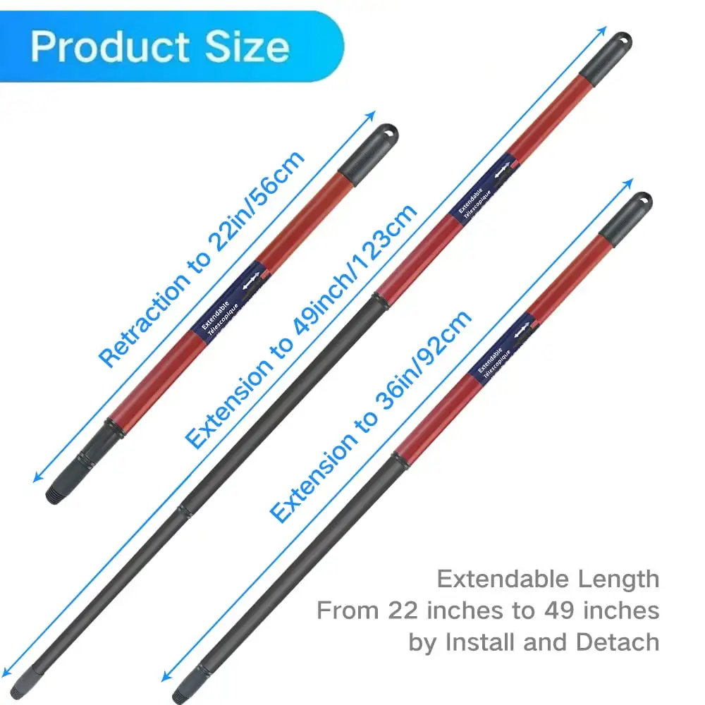 6-Pack Spin Mop Replacement Set for O-Cedar Rinseclean,3 Mop Heads Handle Base Scrub Brush Home Cleaning Kit