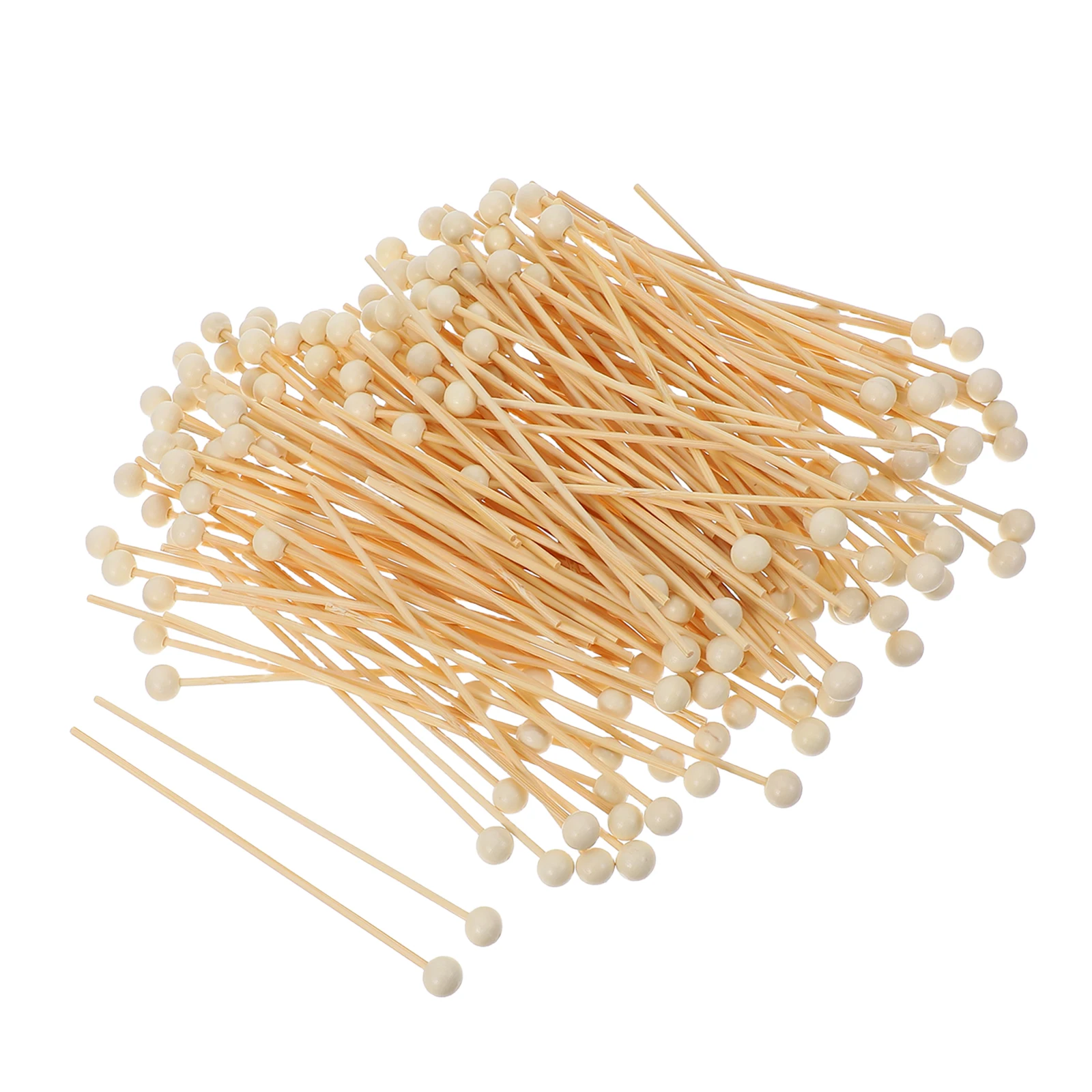 

200 Pcs Sticks Wooden Cake Pop Stirring 6 Inch Candy Wooden Sticks For Cake Pops Decorations Craft Supplies White Centerpiece