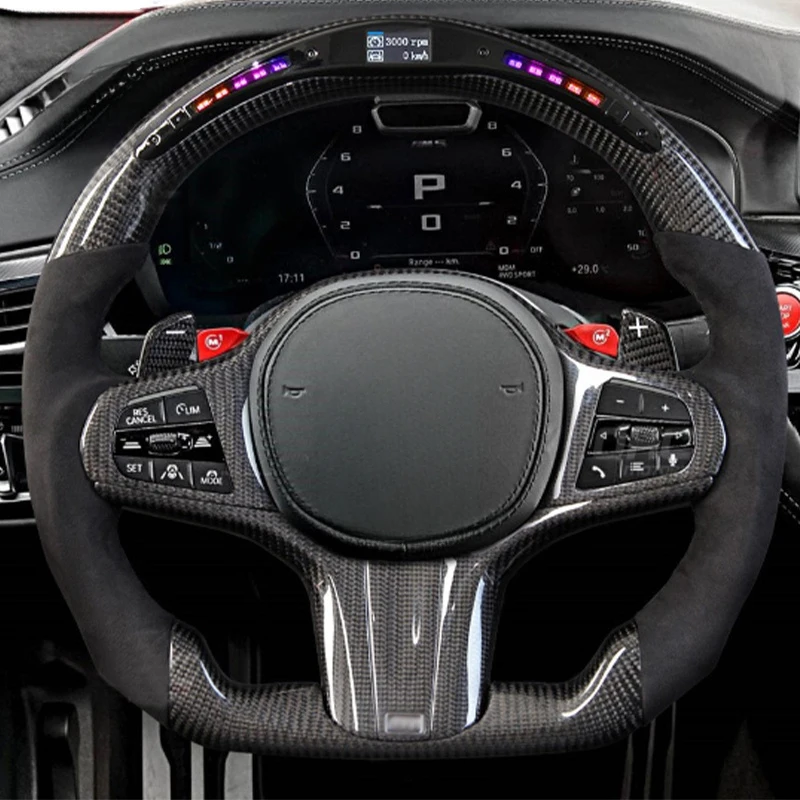 

Best Selling LED Carbon Fiber Steering Wheel M2 M3 M4 M5 M6 X5 F30 F80 F82 F83 F87 850i High Quality