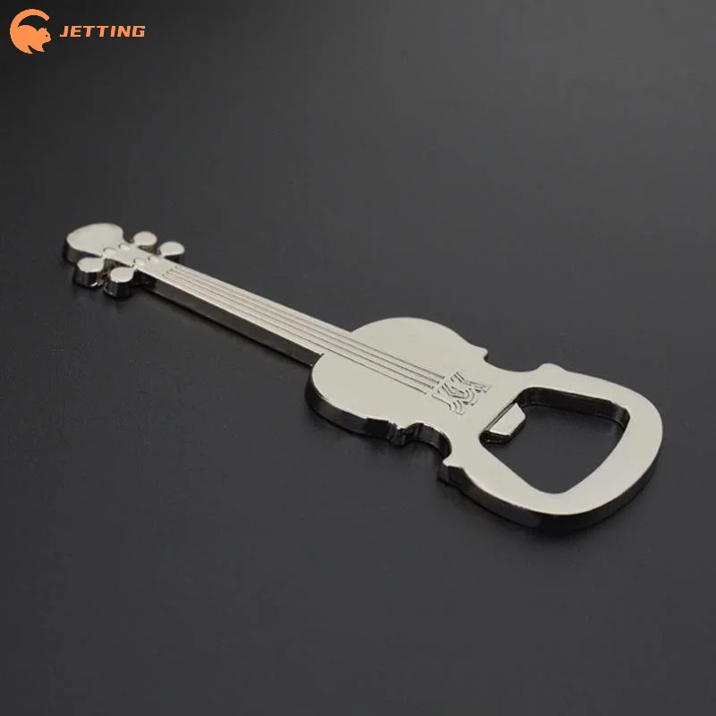 (New) 1Pcs Metal Guitar Beer Bottle Opener Musical Instrument Style Activity Small Prize Gift Metal Bottle Opener