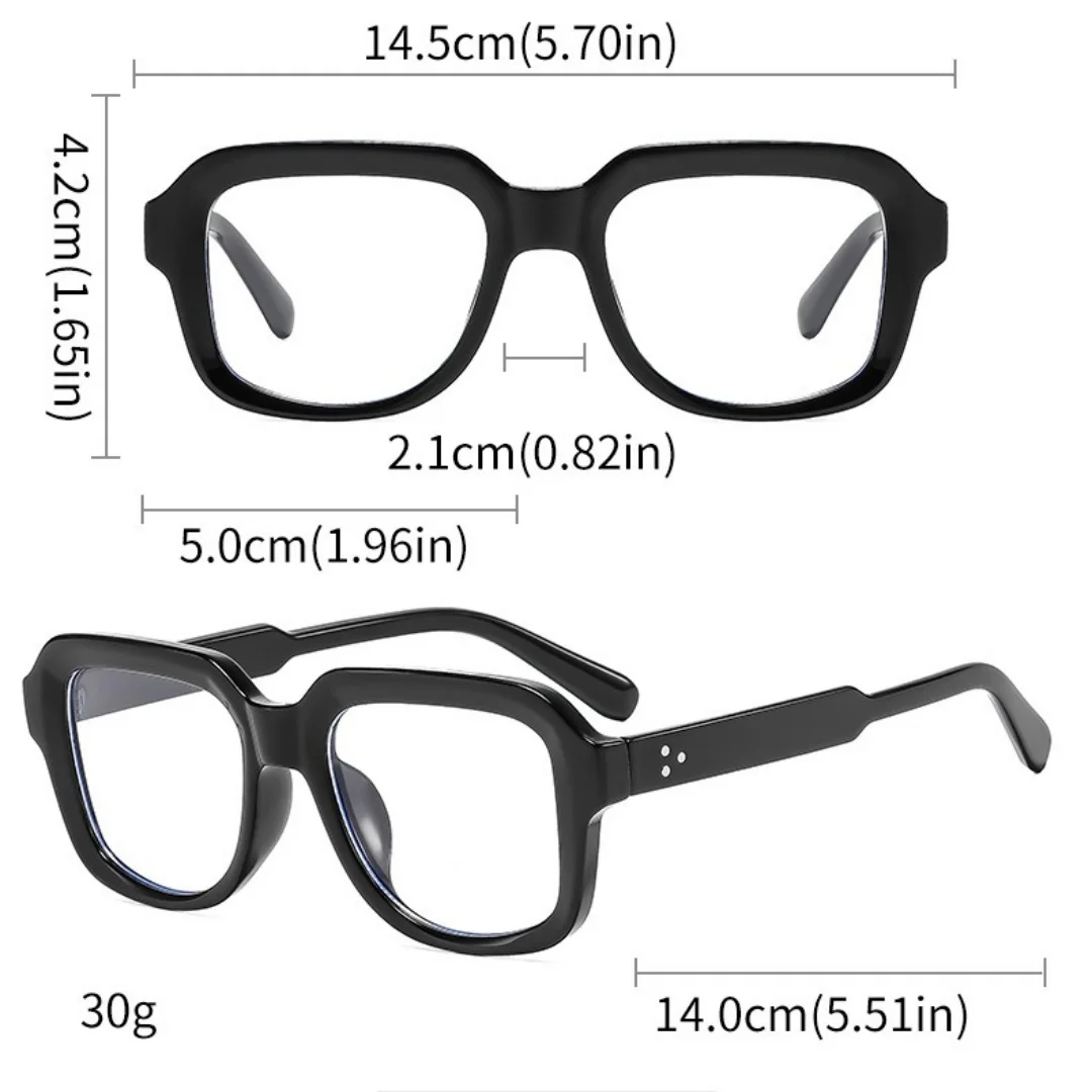 نظارات قراءة مصنوعة يدويًا للنساء، نظارات طبية مربعة لقصر النظر مع عدسات مضادة للضوء الأزرق، نظارات عصرية للنساء