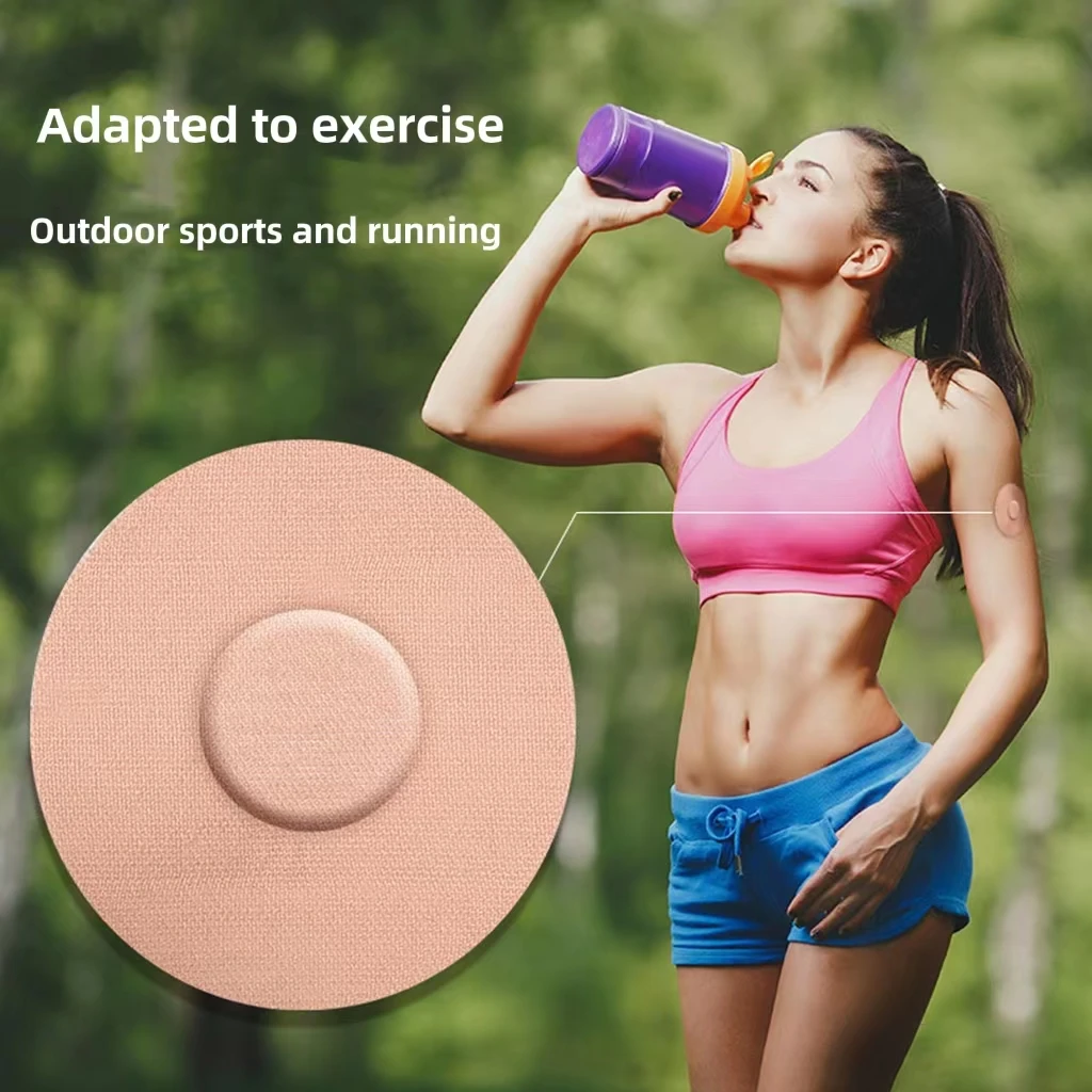 Transparent and invisible waterproof adhesive patch for Dexcom G6 and Freestyle Libre pre cut paper CGM blood glucose meter sens