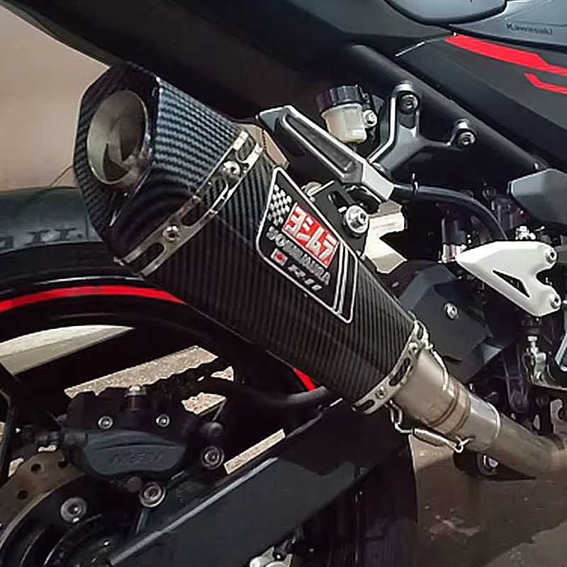 51MM Universal Motorcycle Exhaust Pipe Escape Moto Muffler R11 Yoshimura Carbon Fiber With DB Killer For MT07 RC390 R6 Z400 R25