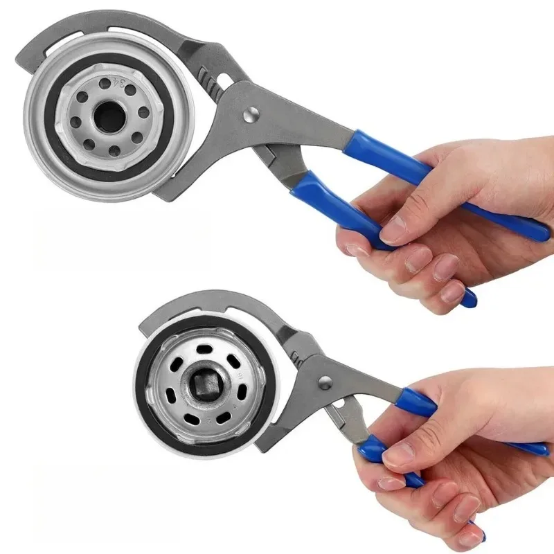 

Adjustable Oil Filter Wrench 9 12 Inch Clamp Type Adjustable Hand Tool for Oil Changes Automotive Repair Steel Removal Tool