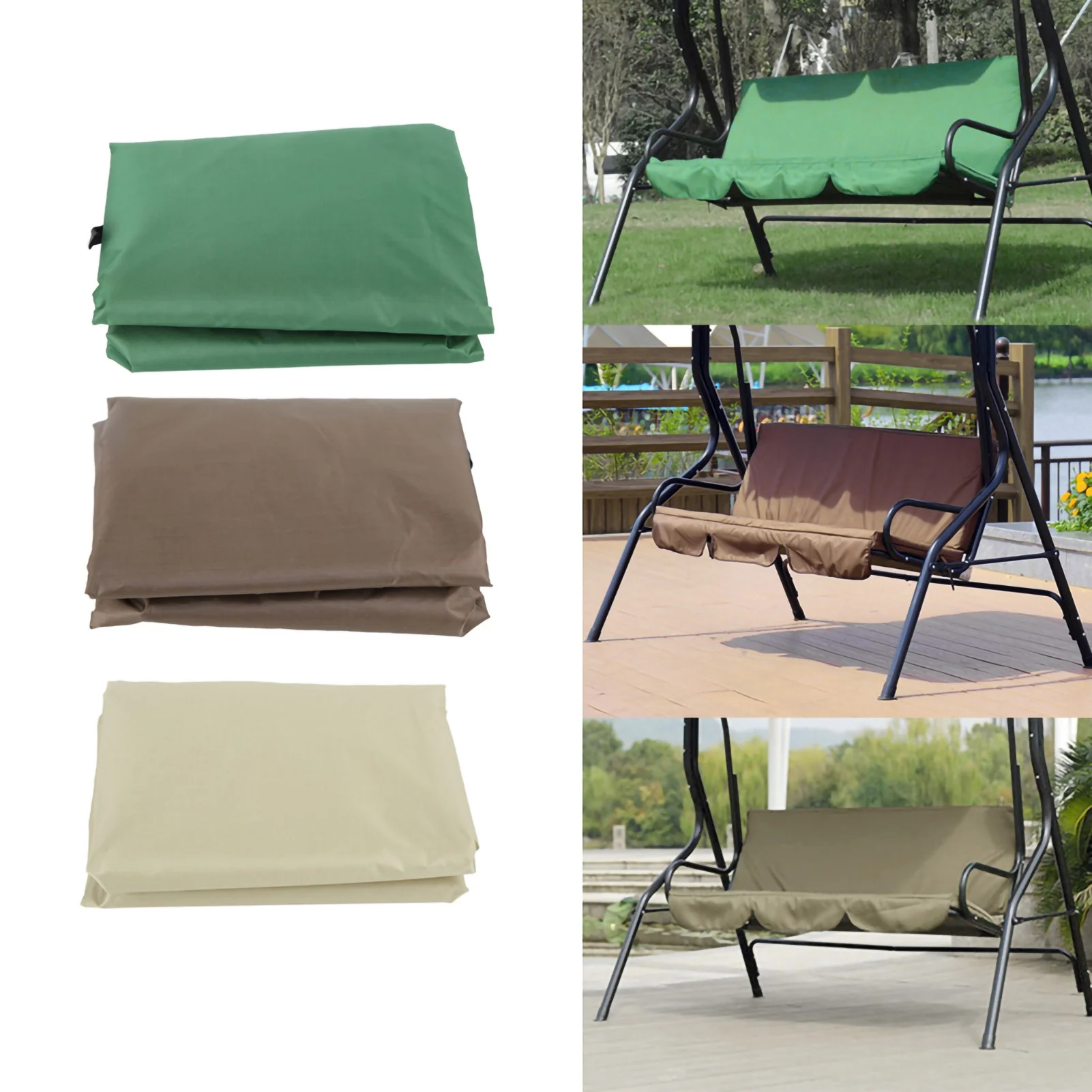 150*50*10CM Hanging Seat Cover Waterproof Outdoor Swing Cushion Foldable Protection Cushion for Home Garden Livingroom Office