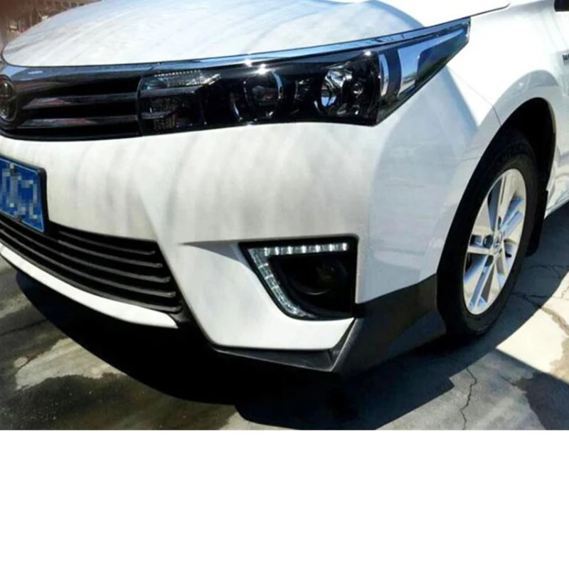 For Toyota Corolla 2014 2015 2016 ABS Front Bumper Diffuser Lips Splitter Car Accessories Spoiler Body Kit view 5