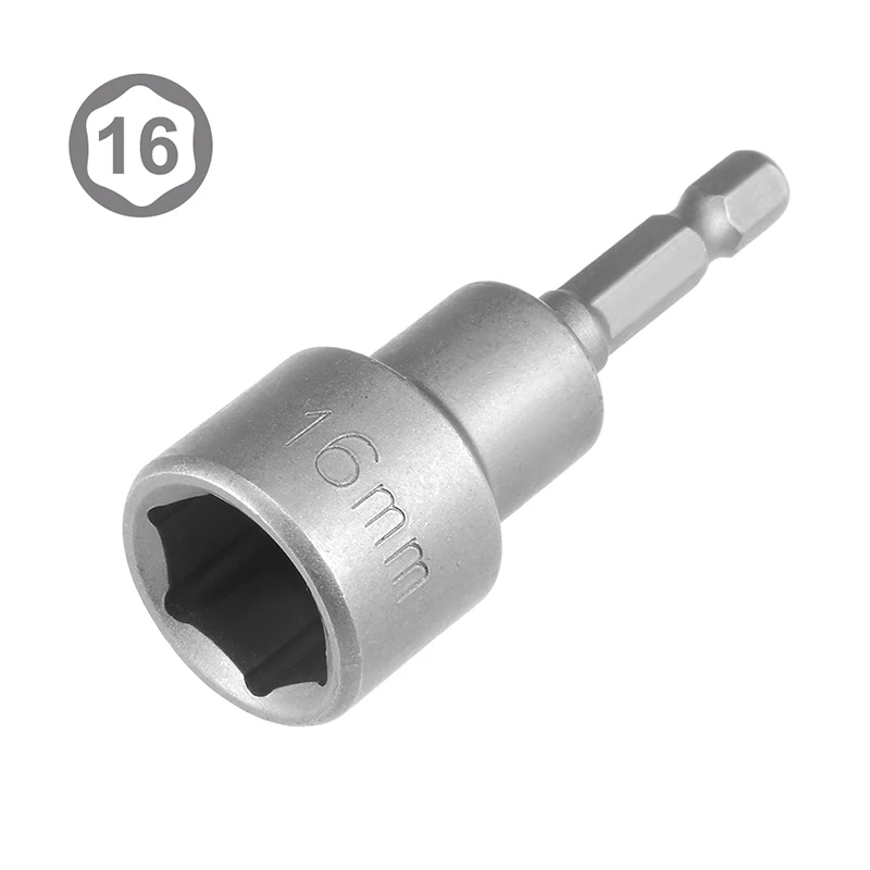 12mm 13mm 15mm 16mm Hex Sockets Nut Driver 1/4\