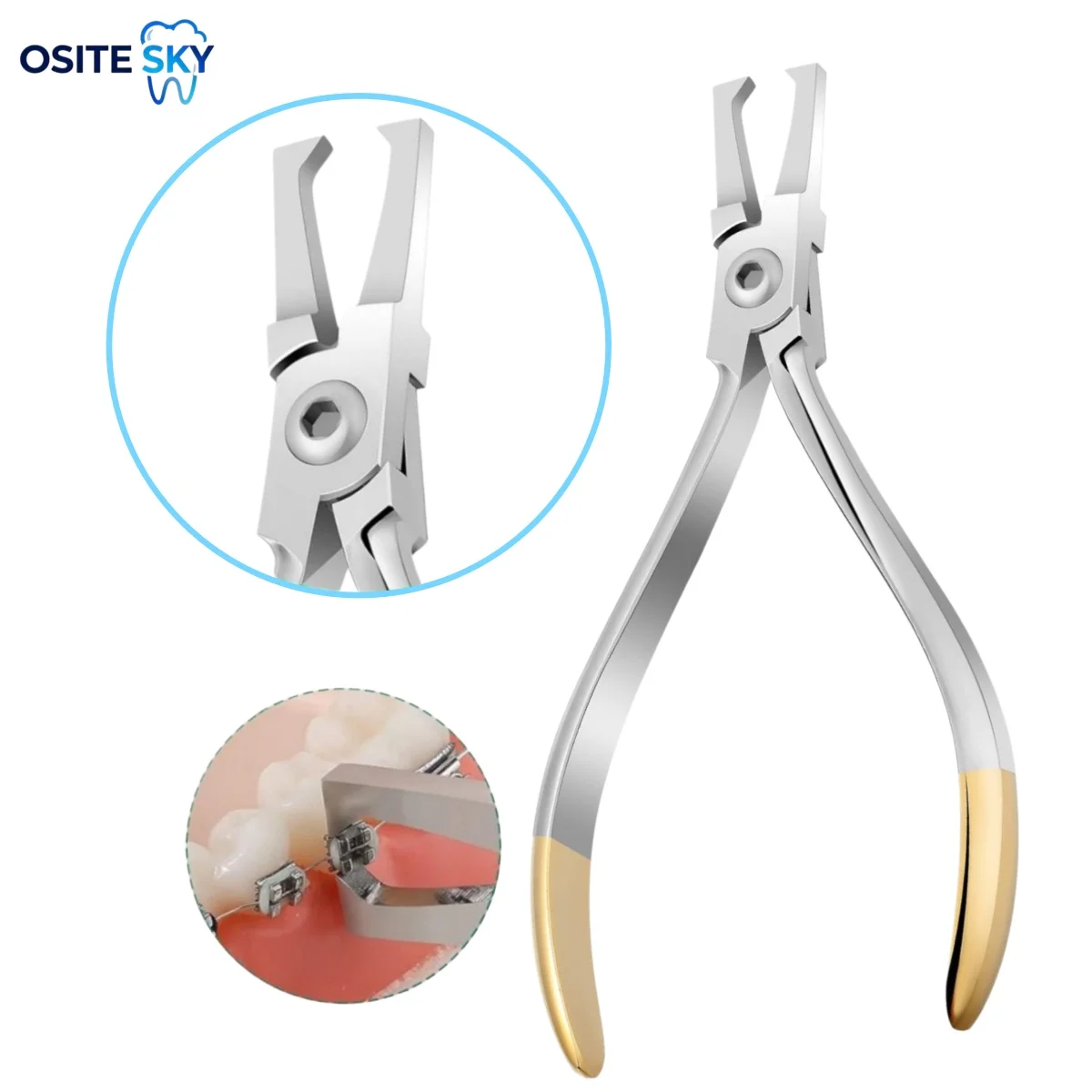 Dental Anterior Teeth Bracket Removing Pliers Braces Removal Forceps Cutting Adhesive Part Dentist Orthodontic Tools