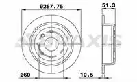 Store code: AE0547 for the rear brake disc mirror EVANDA 2.0 03 / 05 LACETTI 16V/NUBIRA/05 NUBIRA/0n/05