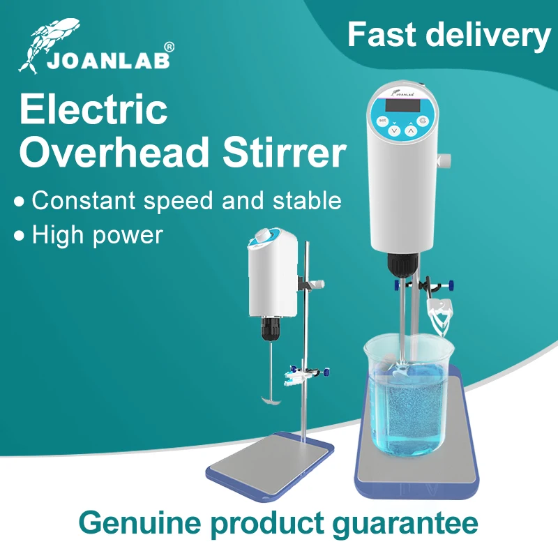 

JOANLAB 110V To 220V Laboratory Stirrer Electric Stirrer Digital Display Lab Mixer Lab Equipment Max Stirring Capacity: 20L