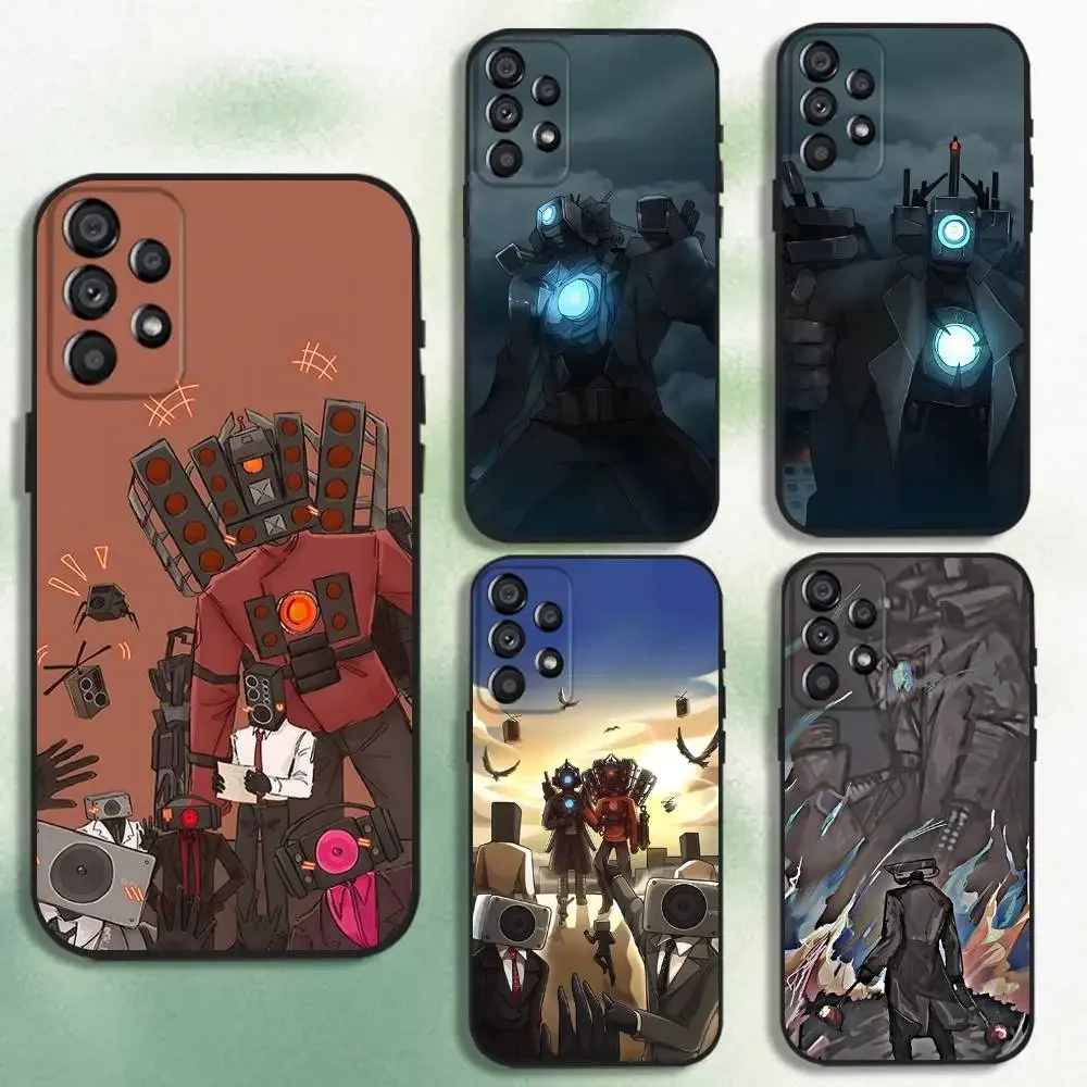 Skibidi Toilet Phone Case For Samsung Galaxy A20,A21s,A22,A31,A32,A52,A53,A72,73,A80 Soft Black Cover