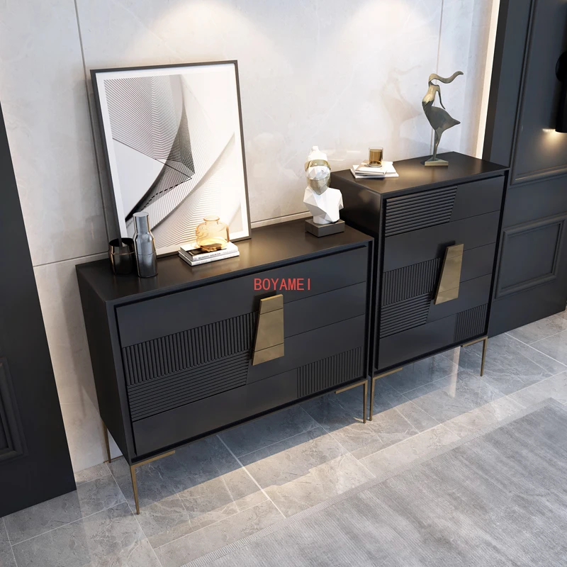 drawers combination Modern minimalist villa living room rock lockers master bedroom minimalist four chest of drawers