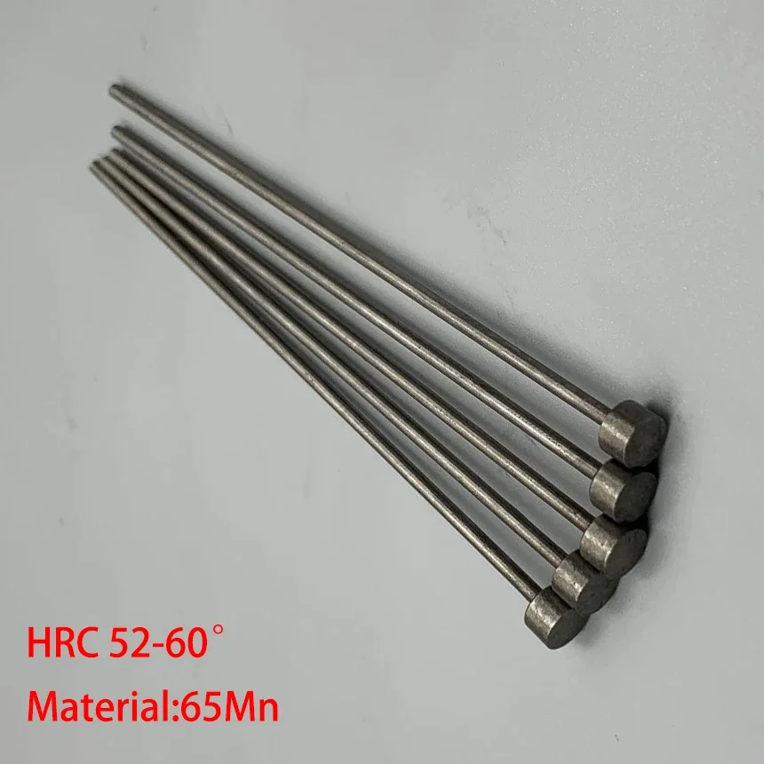 1.5mm OD 1.5*100/150/200 1.5x100/150/200 65Mn HRC60 Round Tip Plastic Injection Component Mold Straight Punching Ejector Pin