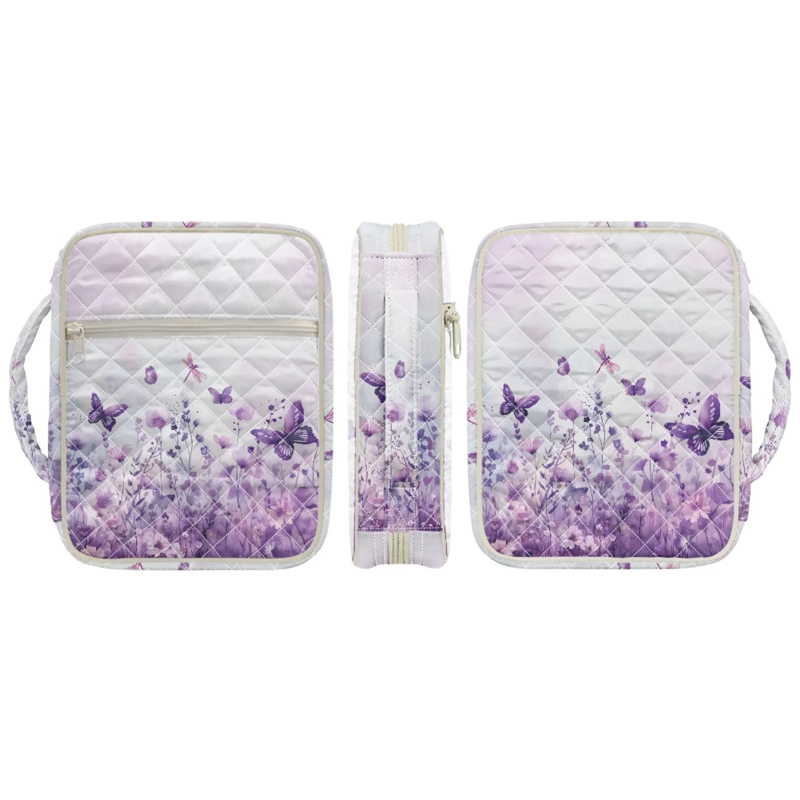 Coloranimal Cow Flowers Soft Bibles Protector Box for Estudio Polyester Bible Carrier Tote Bag 2026 Collection