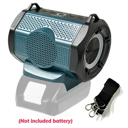 Bluetooth Speaker for Makita 18V Li-ion Battery With USB Type-C Port Cordless Small Speaker for Jobsites, Home and Party