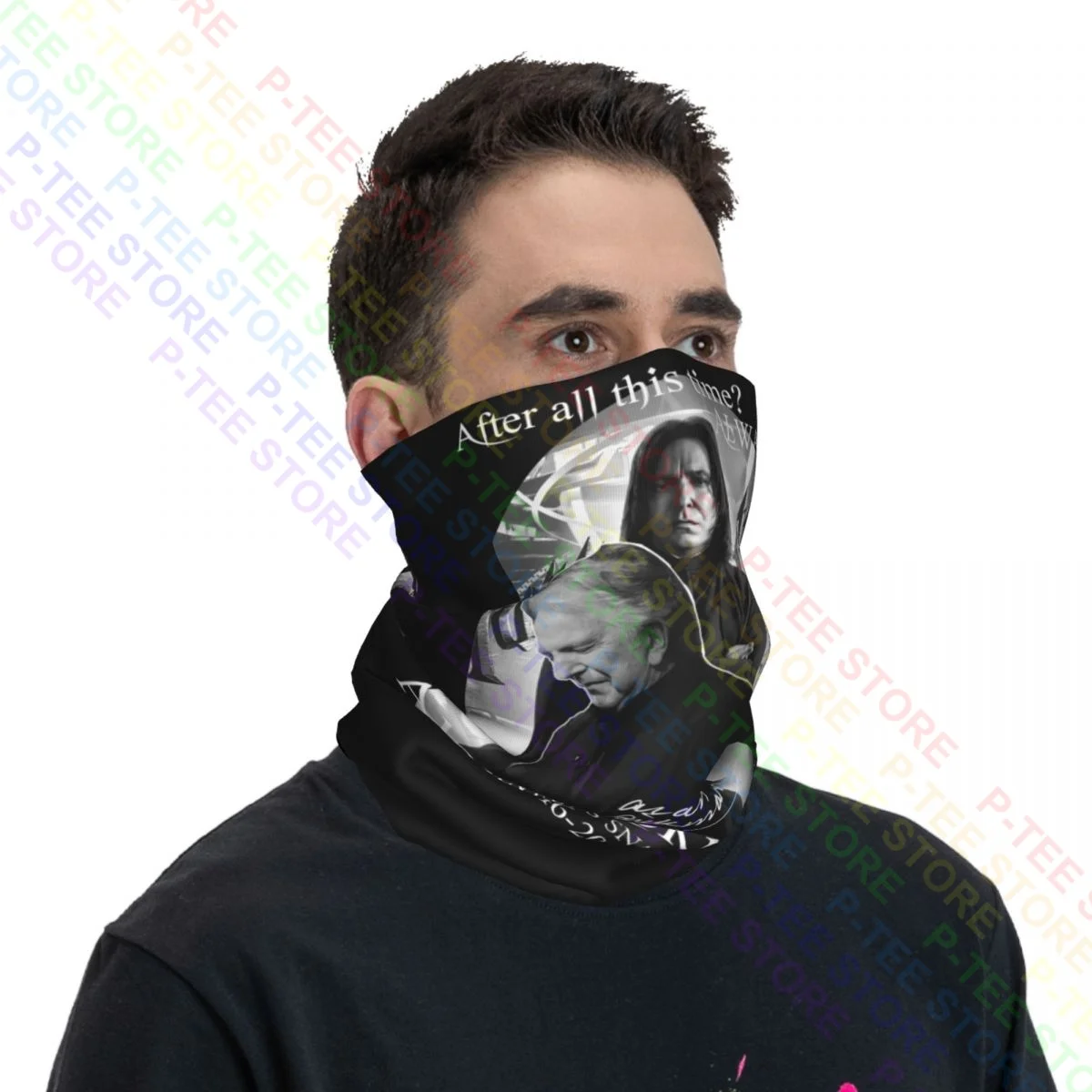 After All This Time Always Alan Rickman Severus Snape 1946 2016 Neck Gaiter Bandana Scarf Face Mask Fashion