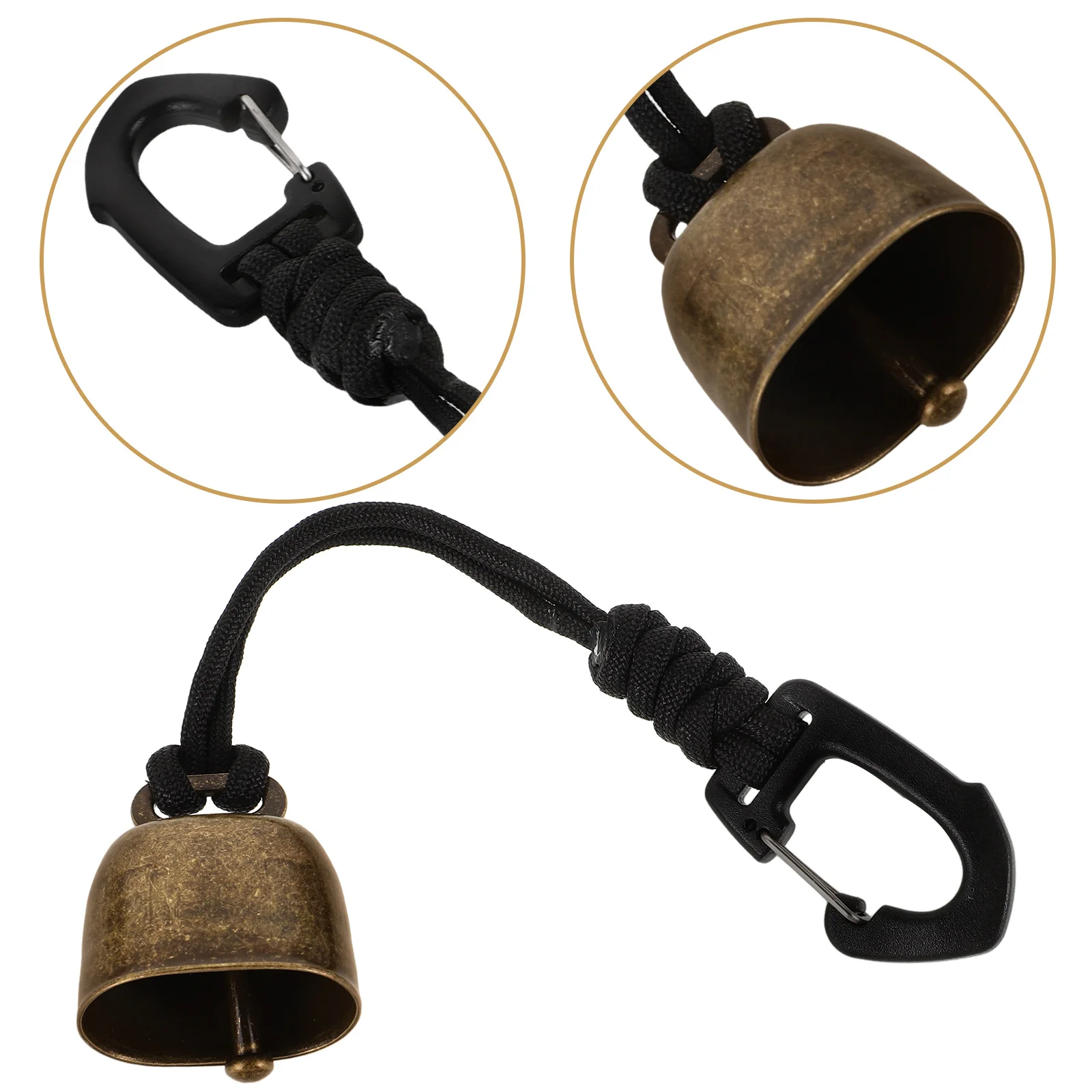 Bear-proof Bell Noise Thicken Cow Bells for Sporting Events Warning Rope Wind Chimes Dogs