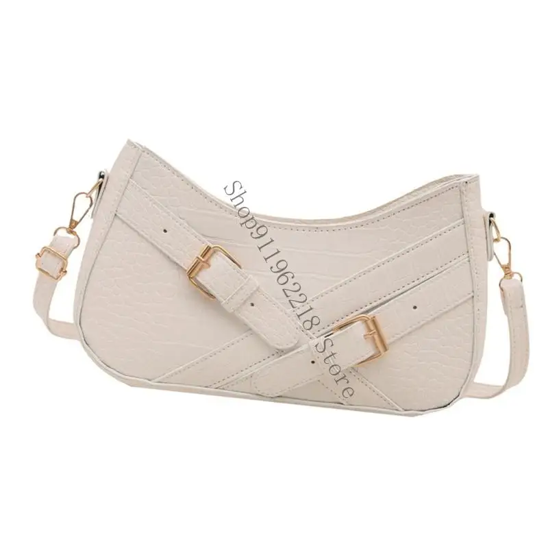 

Women Bag Korean Styles Shoulder Bag Simple Underarm Purse PU Leather Crossbody Bag Armpit Bag Commuting Bag for Everyday 066F