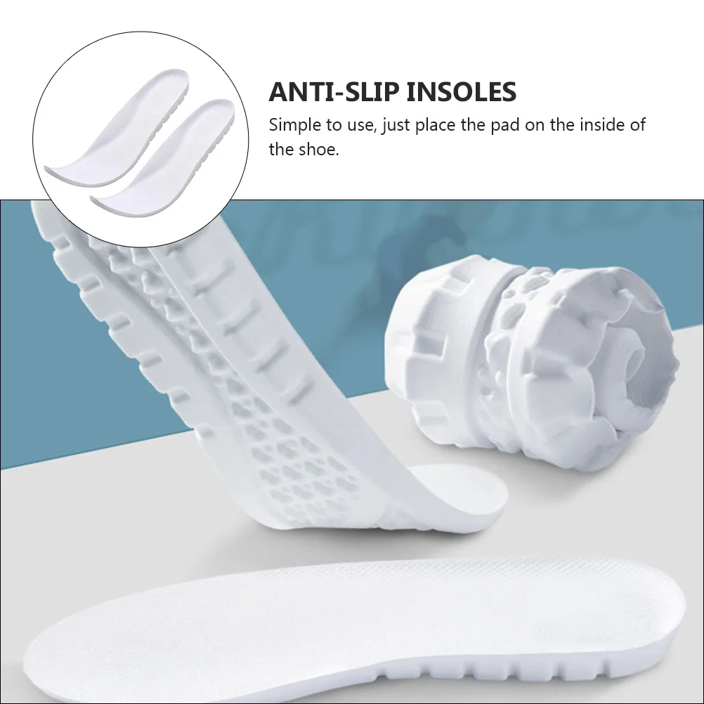 

1Pair High Elastic Sports Insoles Breathable Anti-Slip Foot Cushion Pads Arch Support for Running Hiking Basketball Activities
