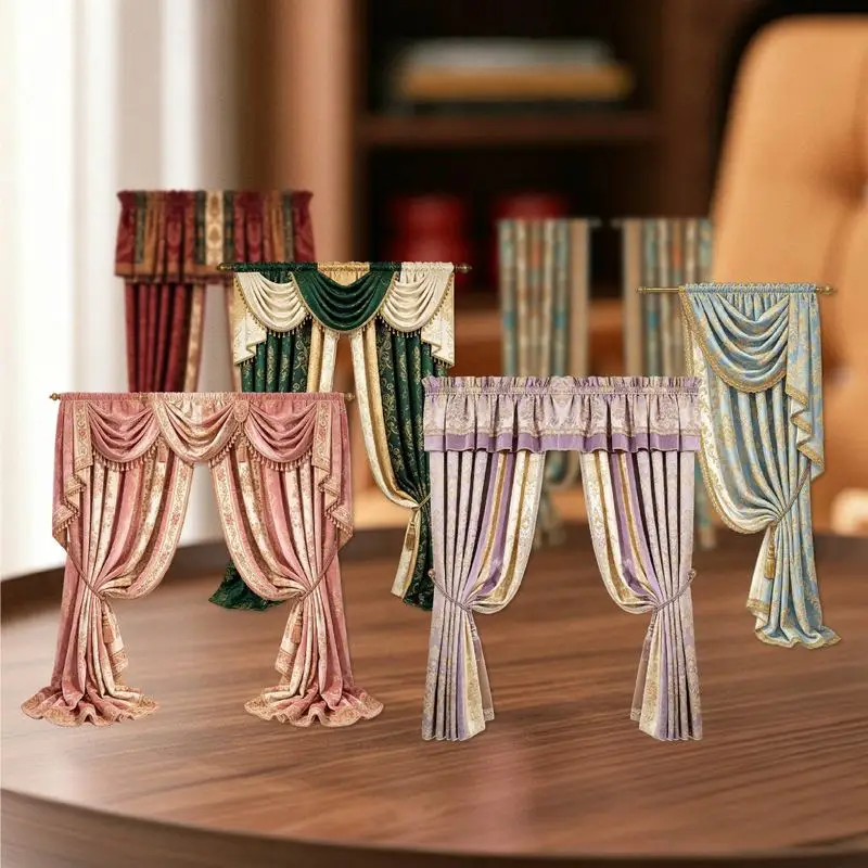 10Pcs/lot Curtain Drape Stickers, DIY Decor for Journal Scene Layout, Kpop Card & Photo Album Sticker Set