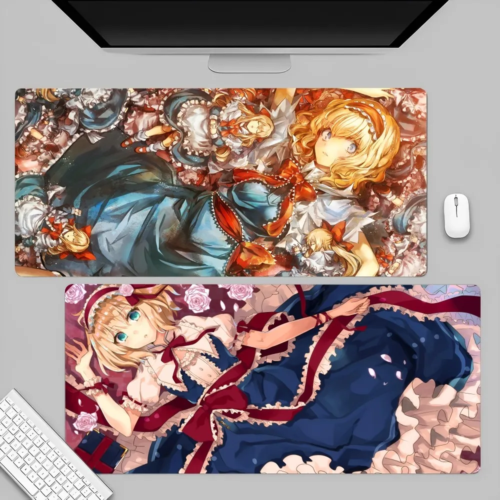 Anime Game Touhou Project Tōhō Purojekuto  Alice Margatroid Mousepad Mouse Mat Desk Mat With Pad gaming accessories Prime Gaming