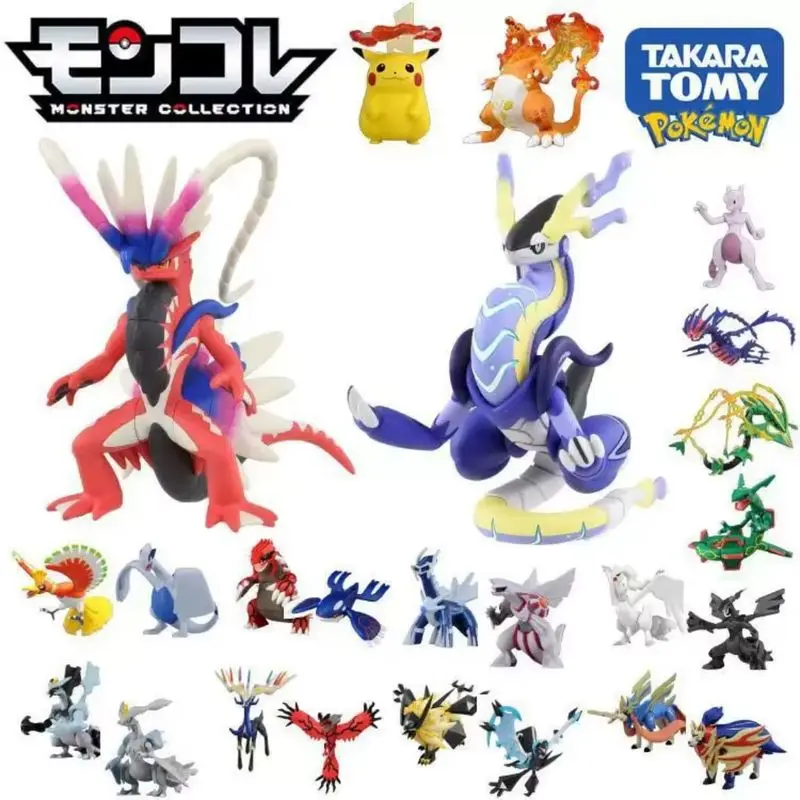 タカラトミー-モンコレ-ポケモン-アクションフィギュア-モデル-コライドン-ミライドン-アルセウス-エターナタス-デスクトップ装飾飾り-大人のコレクター向け