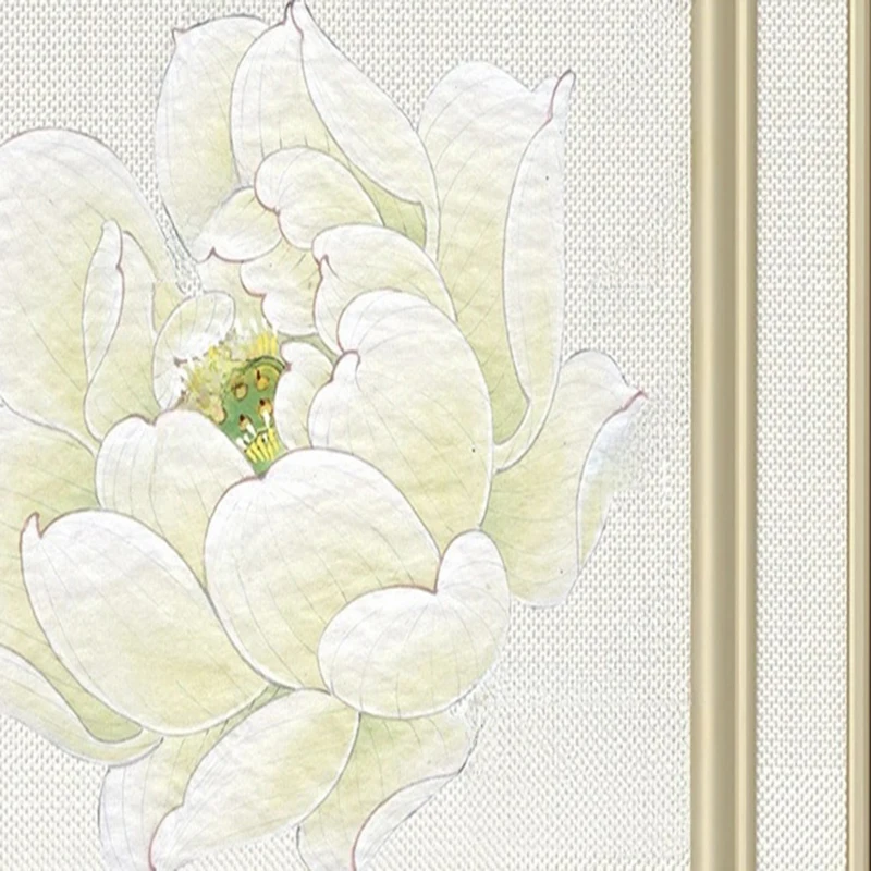 Chinese Stijl 3D Stereo Custom Lotusbloem Foto Behang Woonkamer Slaapkamer Home Decor Muurschildering Behang Papel De Parede