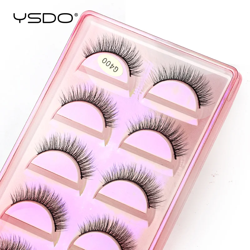 YSDO 5 Pairs Mink Eyelashes Natural 3D Mink Lashes Fluffy Long False Eyelash Cruelty Free Volume Lashes Cilios Makeup Faux Cils