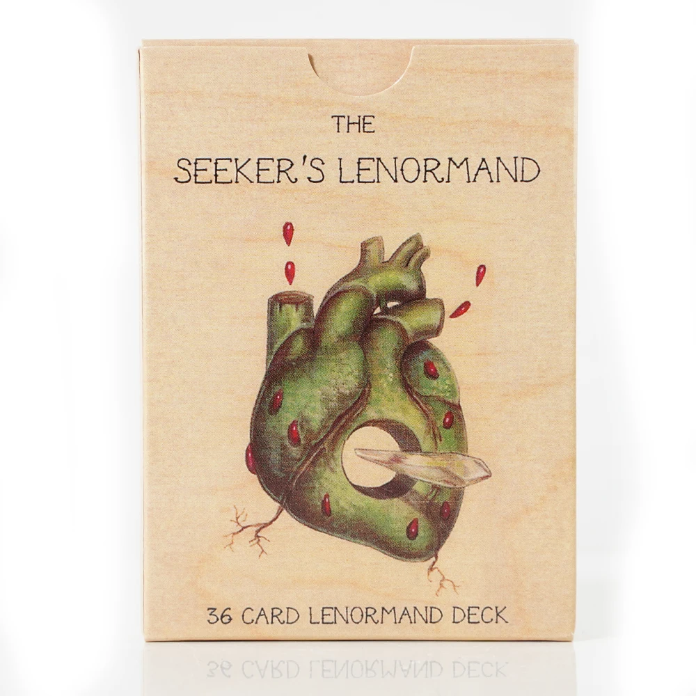 The Seeker\'s Lenormand full Deck divination completed in 2016 with 36 card lenormand deck The Wooden Tarot and The Earthbound